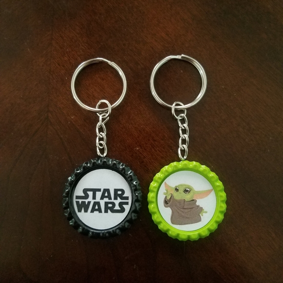 Star Wars Bottle Cap Keychains - Picture 1 of 1